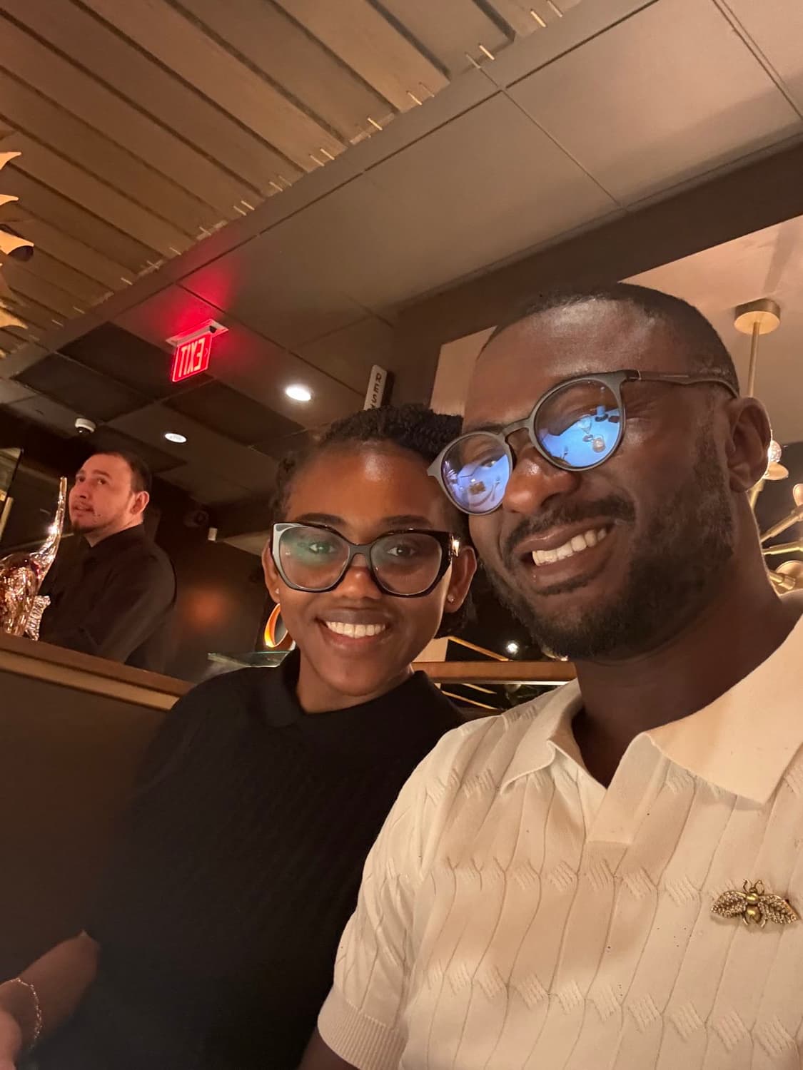 Patience and Milton on a date night
