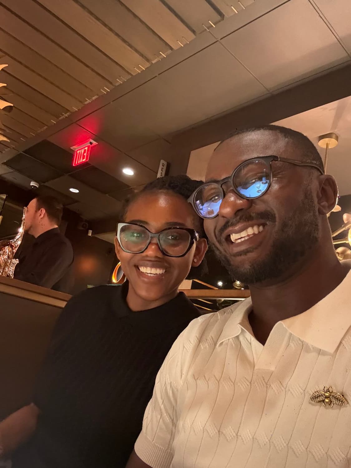 Patience and Milton on a date night